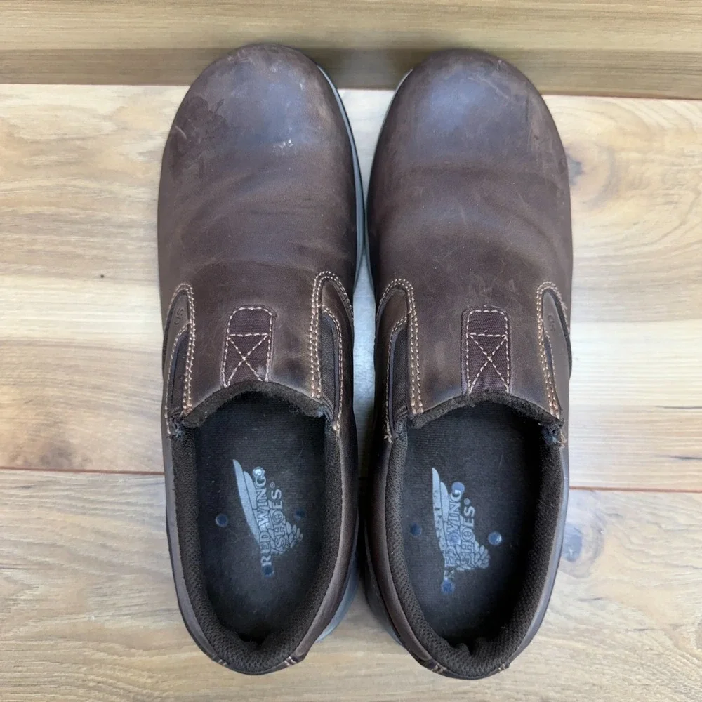 Red Wing Comfort Pro Womens 8.5 B Safety Toe Brown‎ Leather Slip On Work 2308